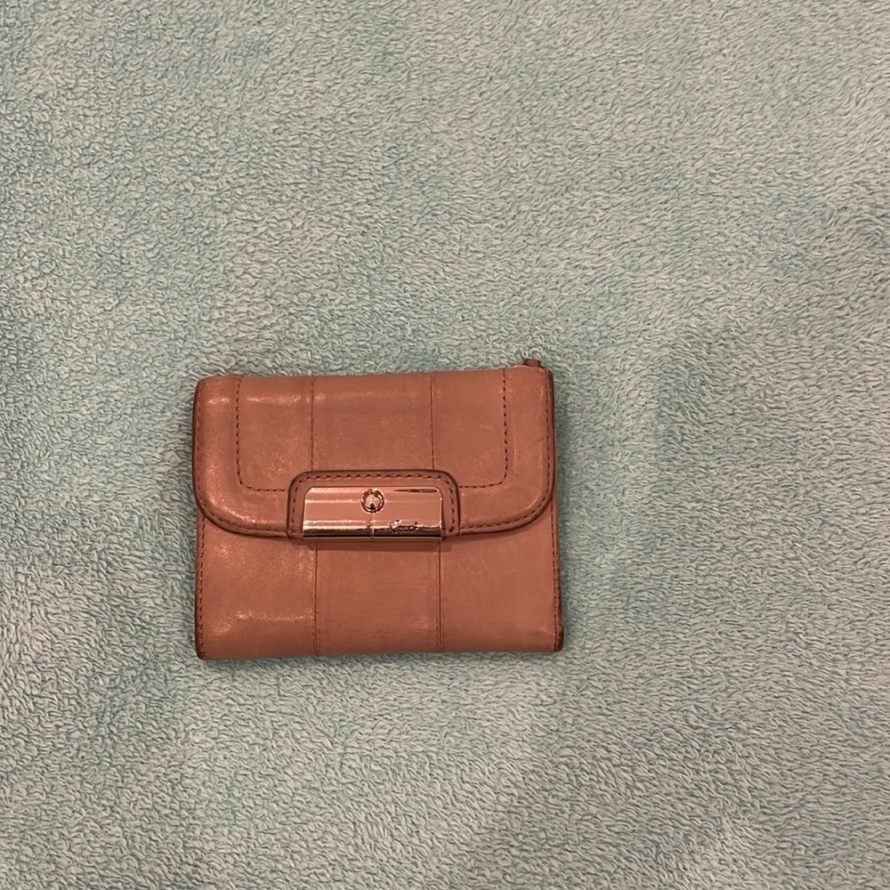 Coach gray leather wallet